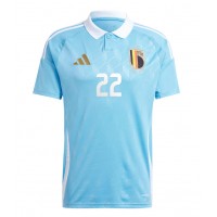 Echipament fotbal Belgia Jeremy Doku #22 Tricou Deplasare European 2024 maneca scurta